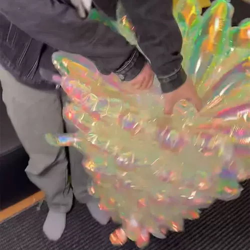 Рождественские украшения прозрачные красочные елочные шары домашняя атмосфера украшения магазин торговый центр креативный макет сцены