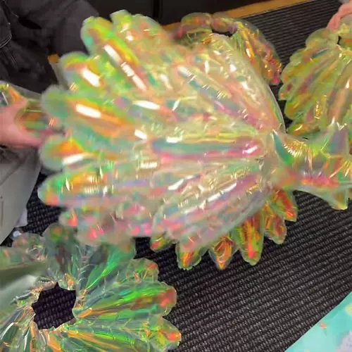 Рождественские украшения прозрачные красочные елочные шары домашняя атмосфера украшения магазин торговый центр креативный макет сцены