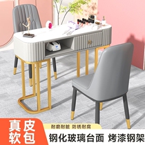 Light luxury manicure table single small one person manicure table nail salon table and chair with drawer set internet celebrity manicure table