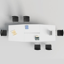 Shanghai Office Furniture Design Conference Table Simple Modern Long Bar Negotiation Employee Training Table Desk