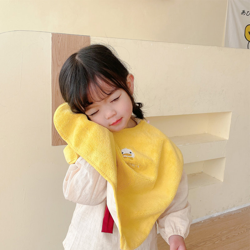 Children's face wash towel bib brushing teeth waterproof bib multifunctional towel baby face wipe non-wet cloth mouthwash towel