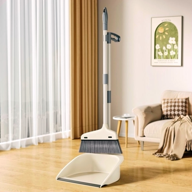 German Broom and Dustpan Set, Non-Stick Hair Dustpan, Bathroom Cleaning Tool, Trash Shovel, Broom German Broom and Dustpan Set, Non-Stick Hair Dustpan, Bathroom Cleaning Tool, Trash Shovel, Broom