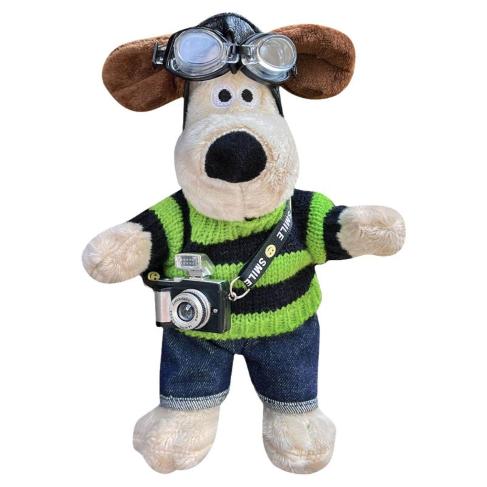 Car Tail Pendant Cartoon Leader Dog Doll Funny Car Trunk Ornament Electric Car Exterior Decoration