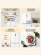 Haier 659L cross-fold four-door refrigerator household ultra-thin double-door white first-level variable frequency air-cooled frost-free
