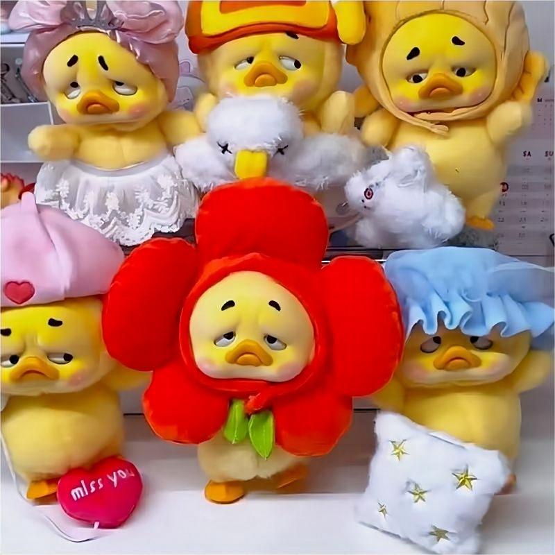 UPSETDUCK 撒嬌好命鴨 フィギュア アソートBOX Upsetduck煩人鴨撒嬌好命鴨系列手辦擺件毛絨公仔女孩禮物