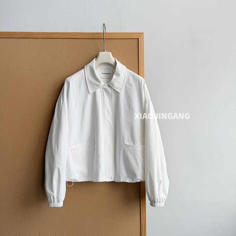 Little King Kong Women's Clothing - [Light Oxygen Bubble] New Korean Style Versatile White Jacket