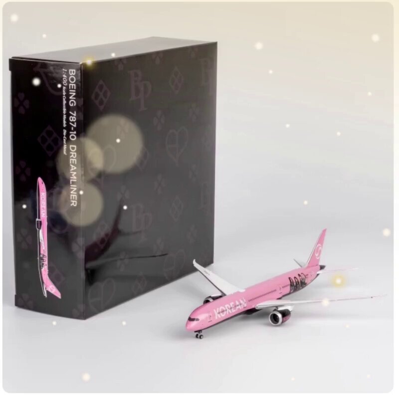 NG 56034合金客飞机模型，大韩航空B787-10 BlackPink太香了！_航模_
