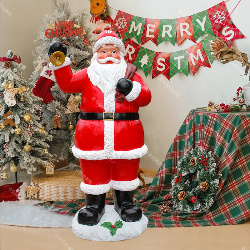Santa Claus Large Ornaments Red High-End Decorative Christmas Tree Props Display Christmas Theme Scene Layout Santa Claus Large Ornaments Red High-End Decorative Christmas Tree Props Display Christmas Theme Scene Layout