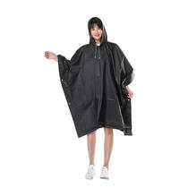 Adult EVA non-disposable raincoat with side buckle for battery car lightweight and simple cloak poncho