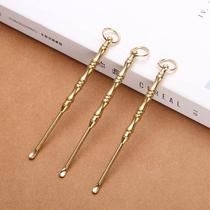 Ear pick keychain ear picker ear picker ear rake tool keychain pendant bamboo single and double use