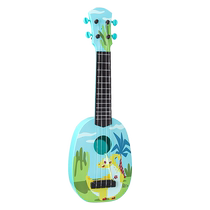 Childrens music small guitar can play dinosaur ukulele simulation musical instrument piano male and female baby toys 3-6 years old