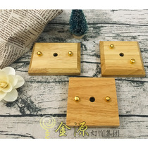 Solid wood lamp holder oak solid wood ceiling plate lamp base ceiling plate hotel chandelier ceiling fixings