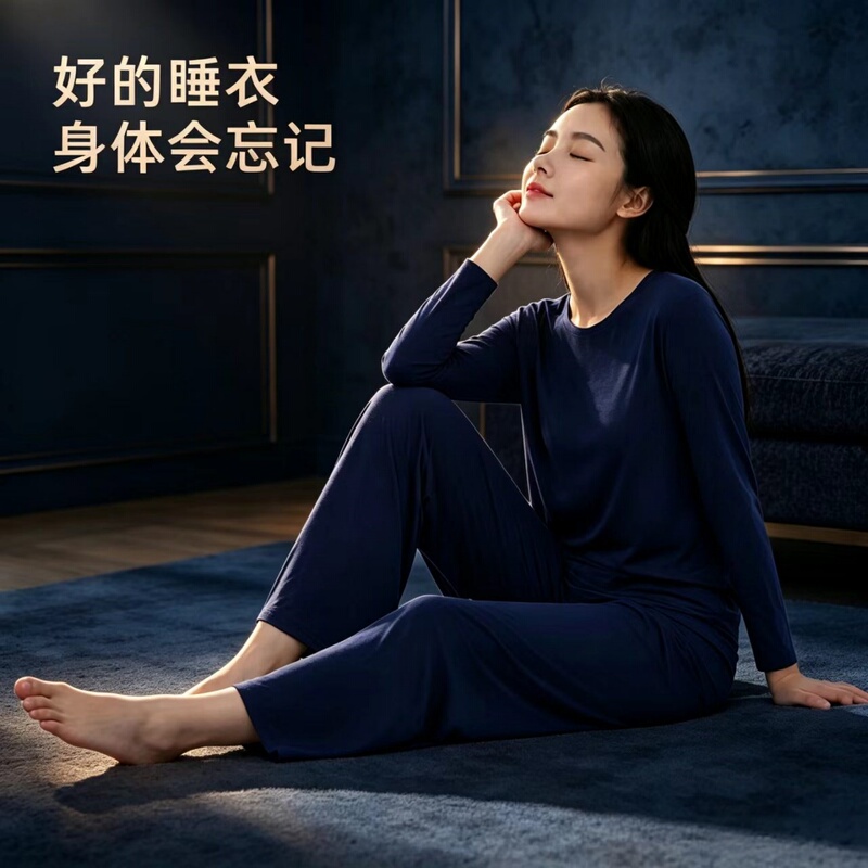 Atour Planet Summer Antibacterial Breathable Pajamas and Shorts for Women with Chest Pads, Long-Sleeve Shorts, Men's Loungewear Set Atour Planet Summer Antibacterial Breathable Pajamas and Shorts for Women with Chest Pads, Long-Sleeve Shorts, Men's Loungewear Set