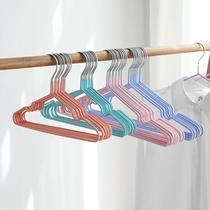 Immersion Plastic Children Baby Non-slip Hanger Baby Stainless Steel Clothes Rack Candy Color No-Mark Hanger Rainbow Clothes Hung