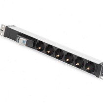 White aluminum alloy European standard German standard PDU cabinet power supply industrial plug and socket fast delivery