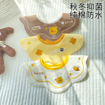 Slobber baby summer thin childrens bib newborn pure cotton waterproof bib for boys and girls baby anti-vomiting bib