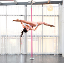 New Pint Pink Non-slip Silicone Steel Tube Dance Indoor Steel Tube Portable Professional Event Steel Tube Dancing Tube School