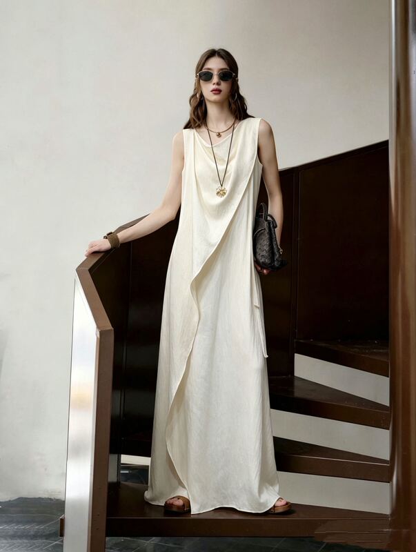 109-199 Early Spring New Style Fashionable and Versatile Slimming Sleeveless Vest Dress for Women 109-199 Early Spring New Style Fashionable and Versatile Slimming Sleeveless Vest Dress for Women