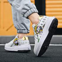 New Heelys shoes four-wheel skates boys and childrens wheeled shoes girls skate shoes