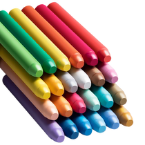 48-color dust-free chalk color chalk non-toxic and dust-free childrens special water-soluble white word artifact blackboard newspaper household bright chalk set coarse solid water-based wet wipe large shell teacher