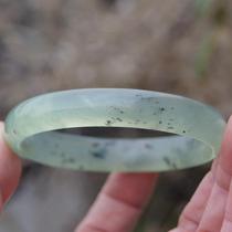 Shaanxi Xian Lantian Jade Bracelet Jianghua Jade Bracelet Jianghua Ink Jade Bracelet Hydrating and transparent 60 inner diameter