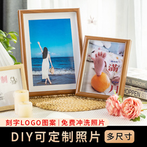 Creative hollow photo frame photo content customized three-dimensional photo 567810-inch table decoration custom printing
