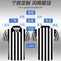 Rugby referee uniform lapel referee short sleeves summer mens and womens games football and basketball referee uniform printed number customization