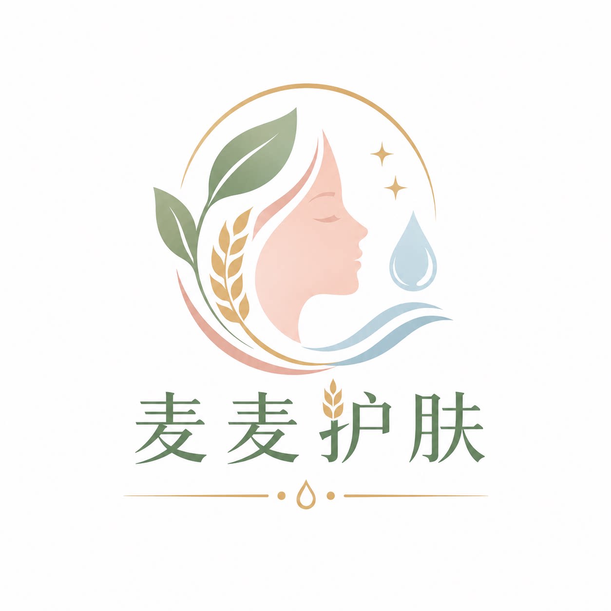 麦麦护肤小铺的LOGO