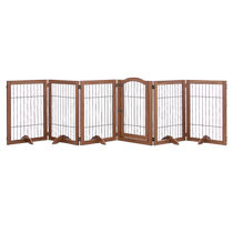 Bake Coco Pet Fence Foldable Wooden Gate Fence Large Medium and Small Dog Cage Detachable Indoor Fence with Door