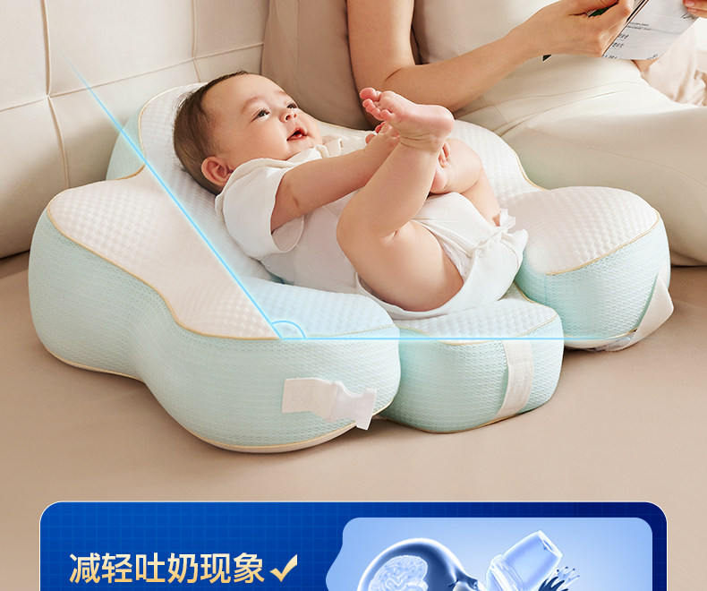 霍格Hoag哺乳枕新生儿喂奶神器亲喂坐喂环抱护腰靠垫喂奶枕头 — 26