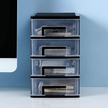 Desktop storage box multi-layer small drawer student desk stationery storage cabinet office debris storage rack