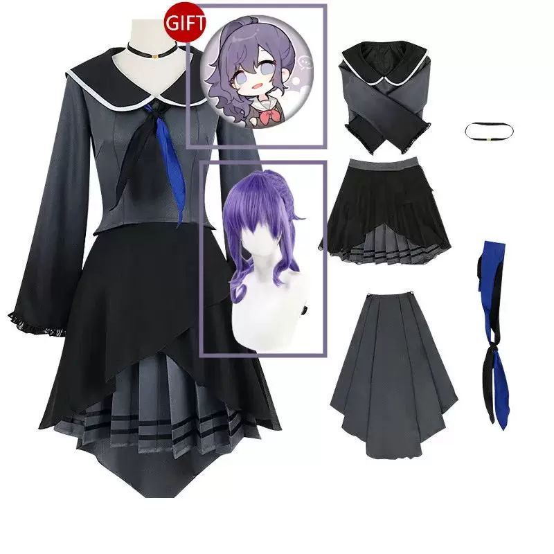 Косплей костюм Yoisaki Kanade Anime Project Sekai Яркий