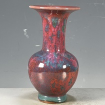 Collection of antiques antique porcelain used goods and old objects Jun porcelain kiln glaze vase decorations and ornaments