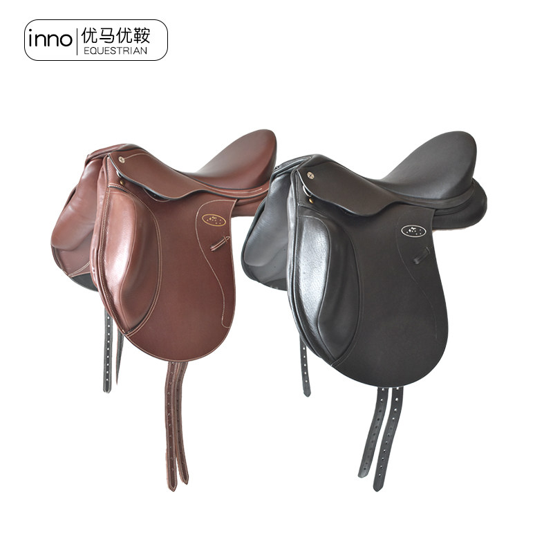 inno综合舞步鞍全皮马鞍大鞍包软座面立面皮俱乐部马鞍综合鞍新款