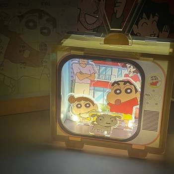 Crayon shin-chan series birthday gifts for girls after graduation, night lights for girlfriends and friends, practical and creative desktop ornaments