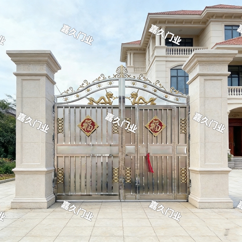 304 Stainless Steel Courtyard Door, Villa Door, Yard Door, Rural Yard Door, European-Style Main Door, Country Guardrail, Double-Opening Courtyard Door 304 Stainless Steel Courtyard Door, Villa Door, Yard Door, Rural Yard Door, European-Style Main Door, Country Guardrail, Double-Opening Courtyard Door