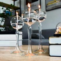 Créativité sur mesure Transparent Handmade Glass Candleholder European-style Glass Oil Lamp Decoration Home Swing manufacturer