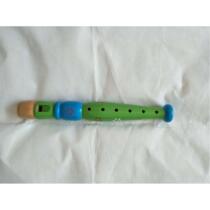 Customize Olve percussion instrument children early teaching wooden colorful flute toy wooden vertical flute 6 holes flute