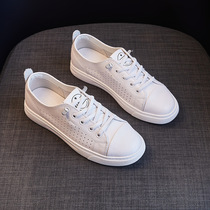 First-layer cowhide genuine leather white shoes summer 2024 new thick-soled loafers casual shoes single shoes one-step womens shoes