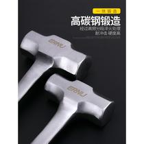 Stainless steel hammer integrated solid hand hammer size iron hammer tool heavy duty hardware hammer multi-function