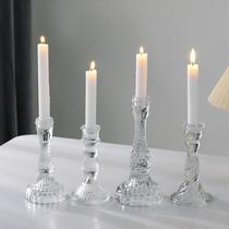 Set method method Fields Garden Wind прозрачный Crystal Glass Candle Cander Candle Candle scandle scandle