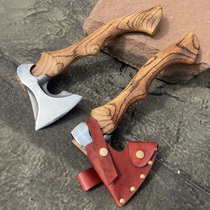 Qixing new warrior tomahawk all steel forged ax outdoor camping firewood logging tomahawk household bone chopping ax