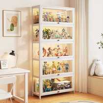 Bookcase cream style study floor-to-ceiling bookshelf home storage cabinet student childrens acrylic transparent picture book storage