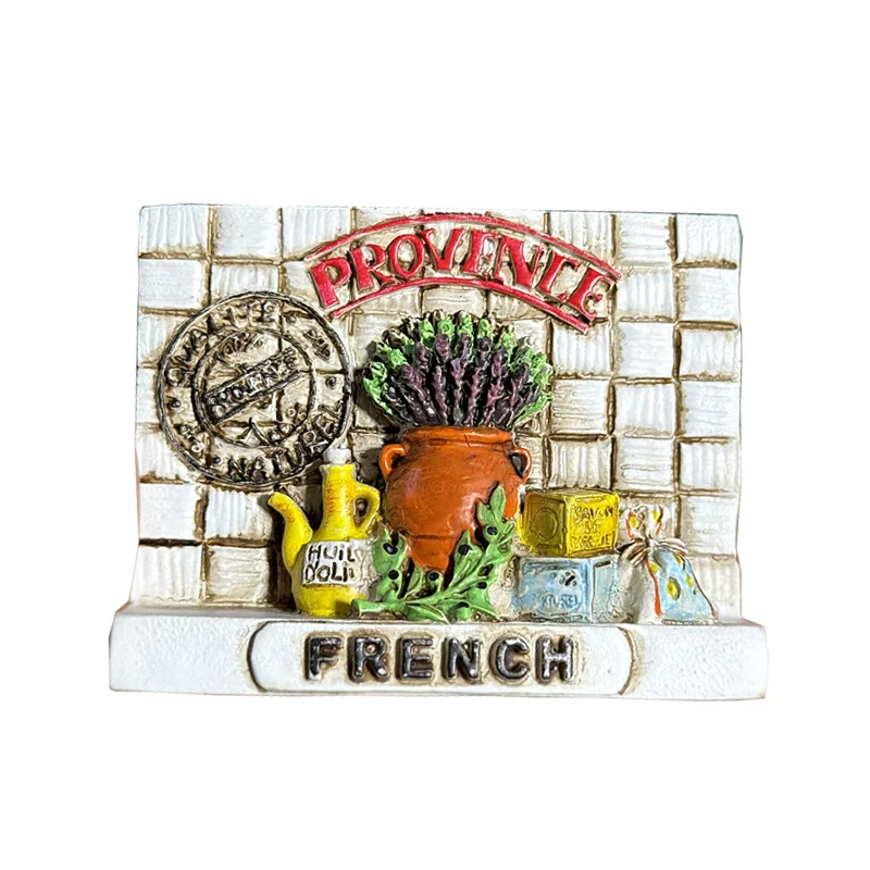 Three dimensional creative fridge magnet, souvenir for traveling, in 3d format