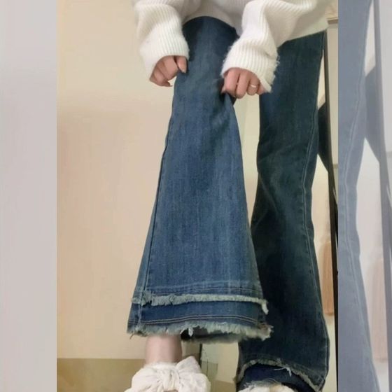 
Pregnant women's pants spring c summer wear spring jeans 2025 new summer wear without slimming belly base horn