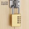 Solid Copper Combination Padlock for Luggage, Gym Locker, Cabinet Door, and Home Use