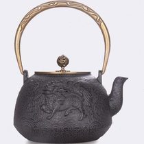 New Chinese style teapot iron kettle cast iron kettle teapot tea room new Chinese style ornaments soft decoration home decoration iron teapot art