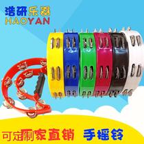 Double-layer large hand bells multi-color musical instruments childrens musical instruments kindergarten performance instruments hand bells