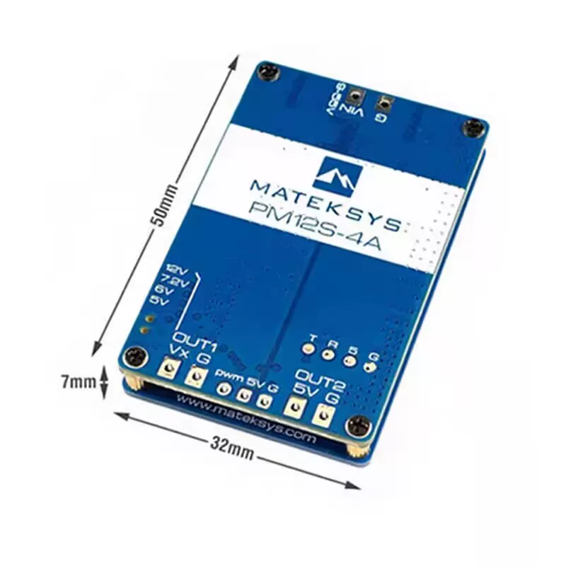 MATEK power module PM12S-4A model aircraft drone step-down voltage regulator Module voltage 9-55V with TVS