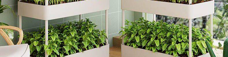 Балкон стойки 阳台种菜神器多层小推车置物架厨房蔬菜篮家用种菜专用盆缝收纳架